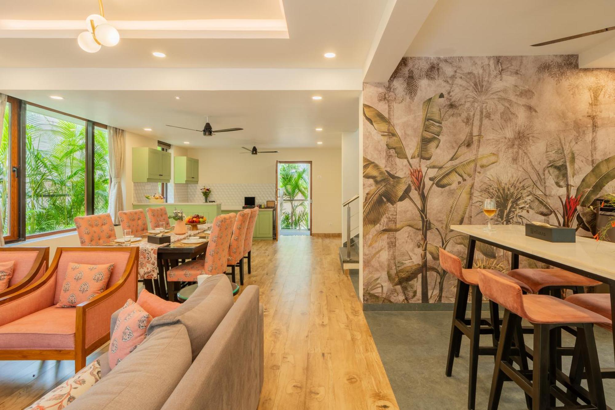 Elivaas 3 Bhk Pvt Pool & Bar - Villa Valerie Oxel Экстерьер фото