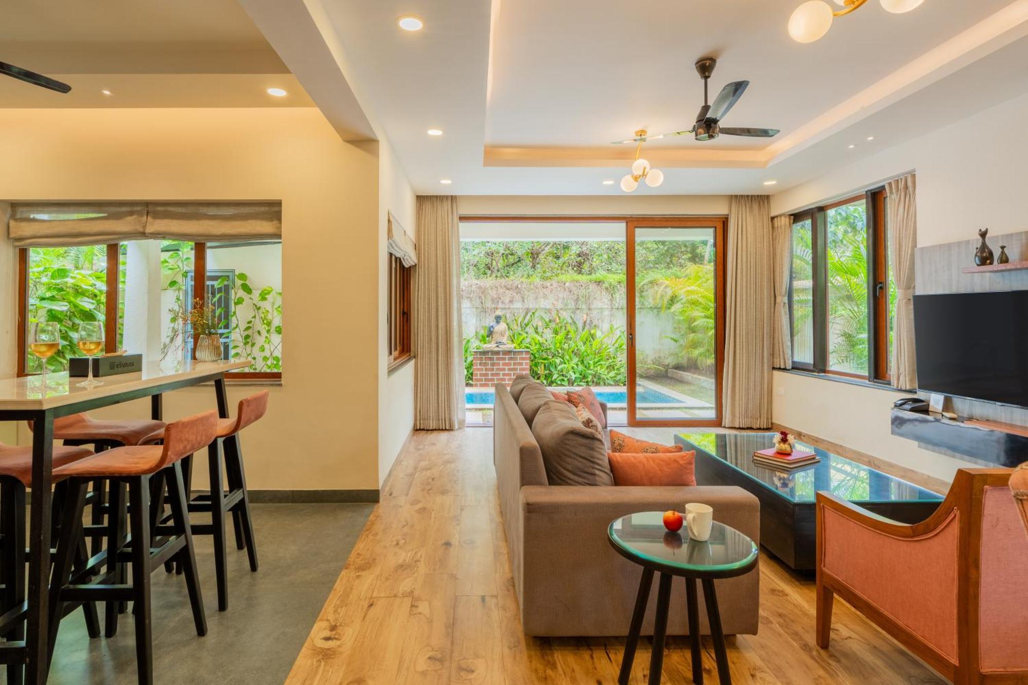 Elivaas 3 Bhk Pvt Pool & Bar - Villa Valerie Oxel Экстерьер фото