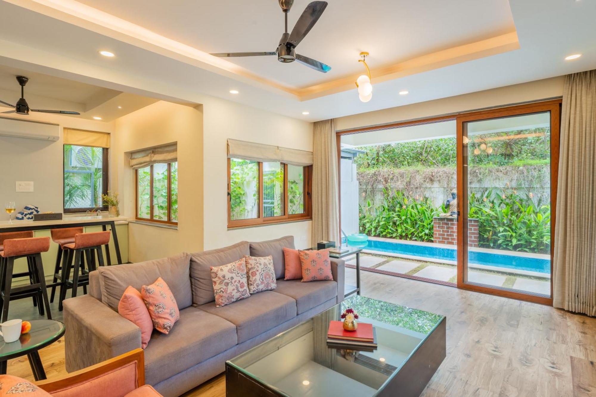 Elivaas 3 Bhk Pvt Pool & Bar - Villa Valerie Oxel Экстерьер фото