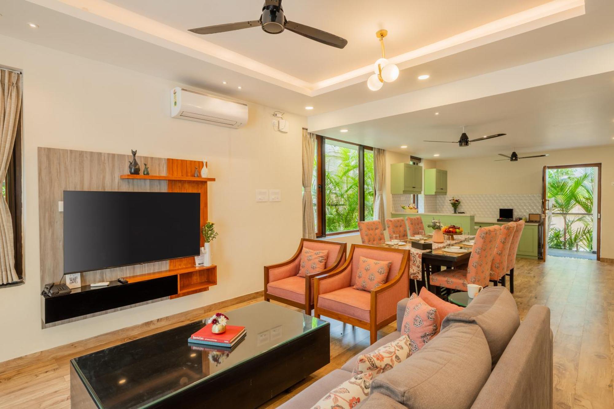 Elivaas 3 Bhk Pvt Pool & Bar - Villa Valerie Oxel Экстерьер фото