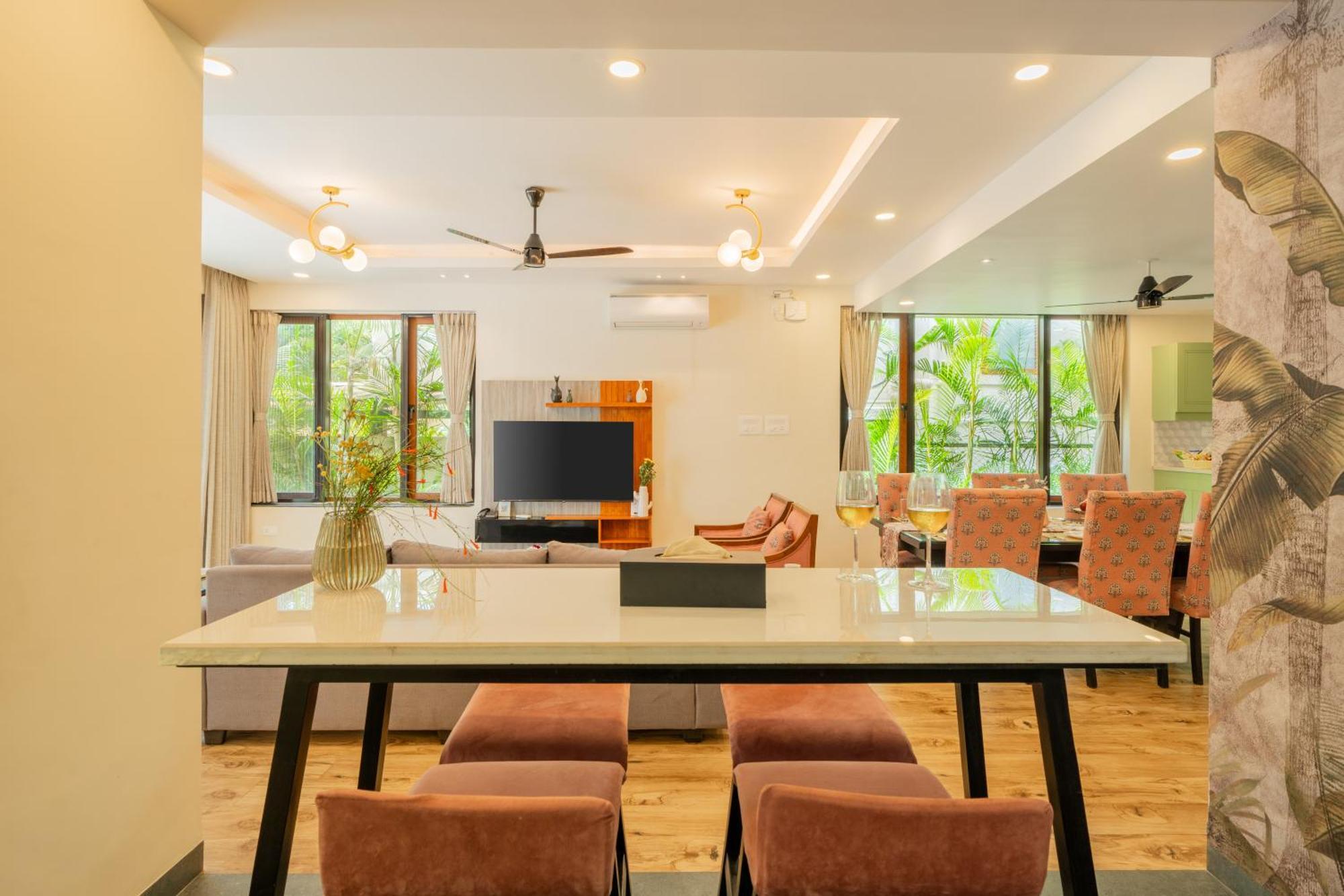 Elivaas 3 Bhk Pvt Pool & Bar - Villa Valerie Oxel Экстерьер фото